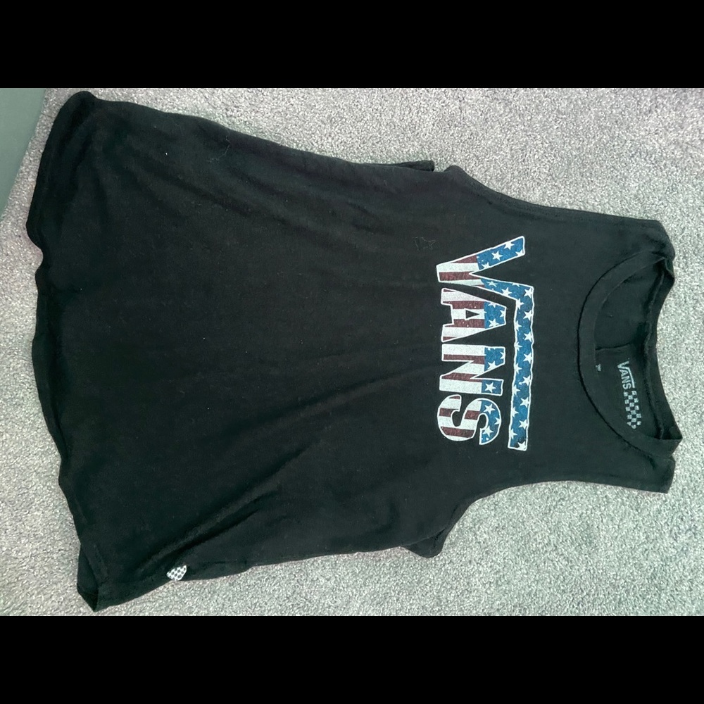 Vans American flag tank